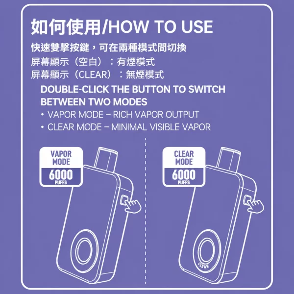 一次性電子煙 思博瑞 SP2S Apollo 12000口 雙模式切換