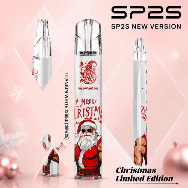 思博瑞 SP2S 聖誕系列 鈦金屬 電子煙主機 鈦鎳白